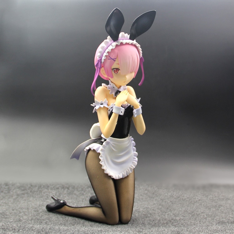 29CM Life in a different world from zero Rem Ram Maid outfit Bunny girl Action Figure Japan Anime PVC Model Toys-1