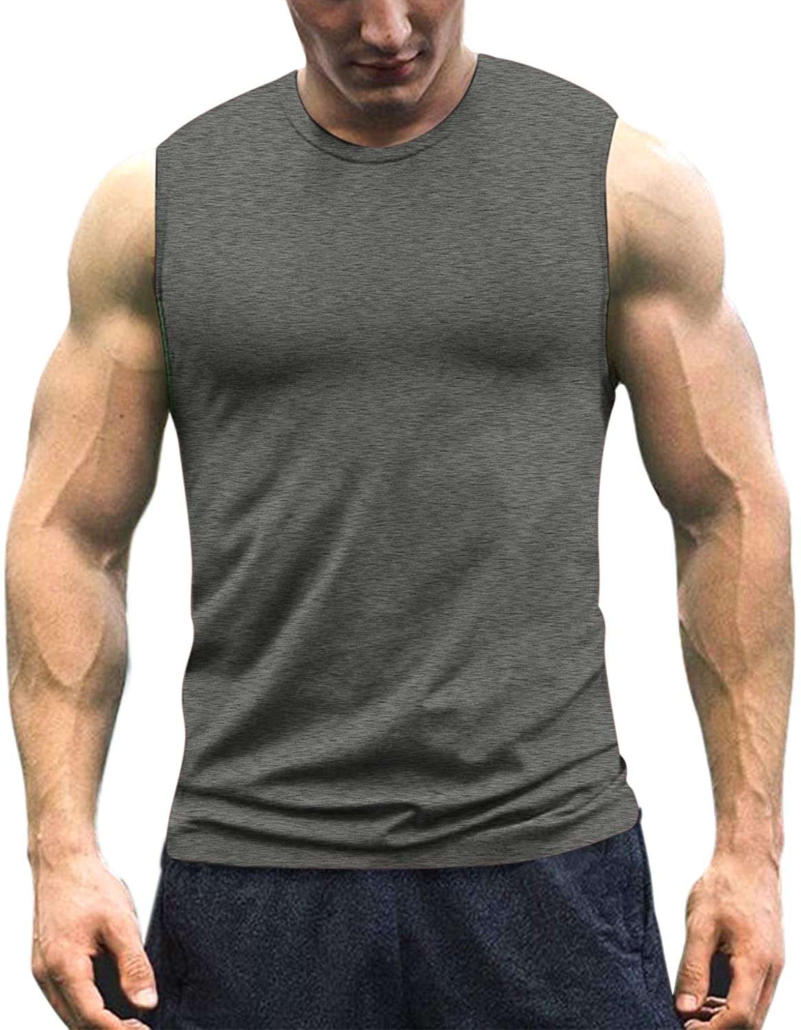 COOFANDY Herren Tank Top 3er Set Fitness Sport Ärmellos Achselshirts Workout Gym Bodybuilding Sleeveless Muskelshirt