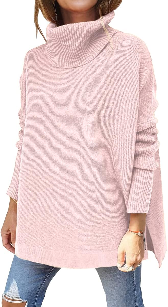 LILLUSORY Women's Turtleneck Oversized Sweaters 2023 Fall Long