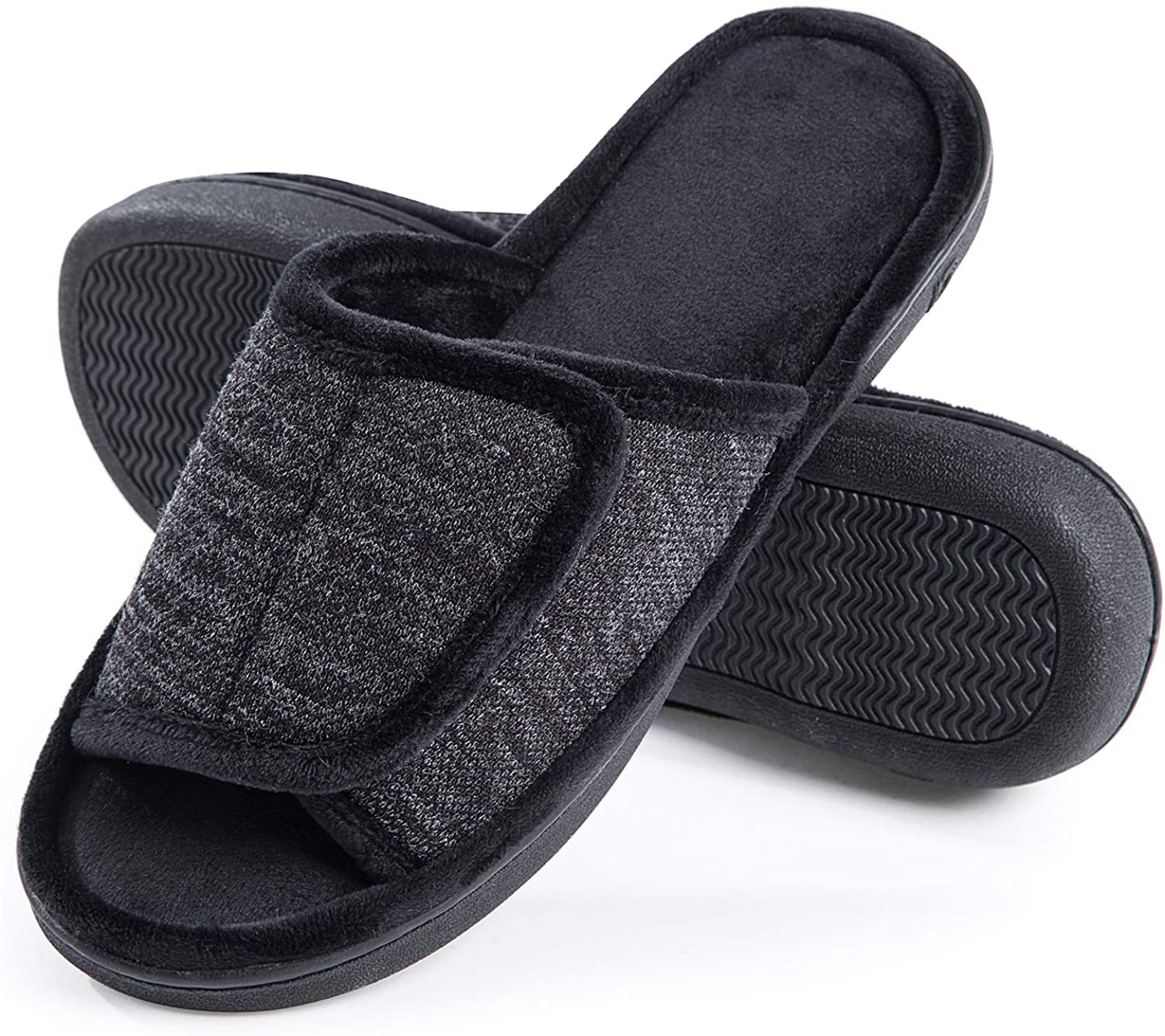 Mens slippers store without memory foam