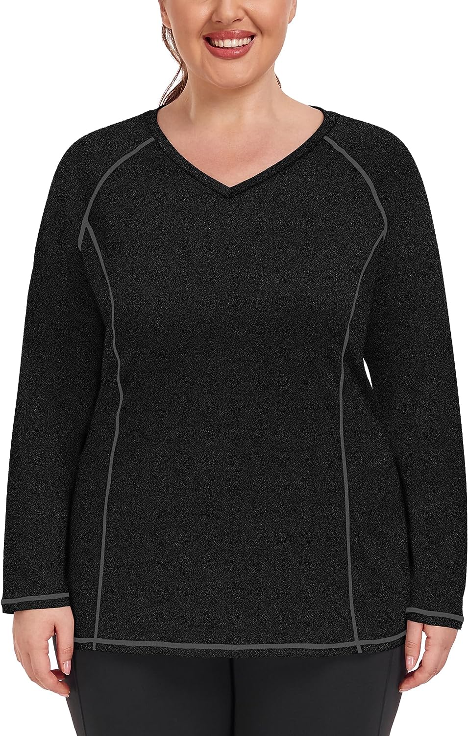 COOTRY Plus Size Workout Tops for Women Short  