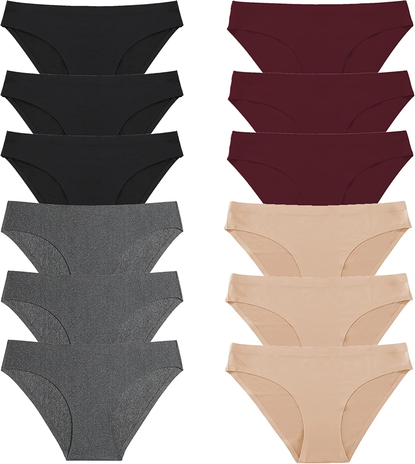 Wealurre Breathable Underwear Women Seamless Bikini Nylon Spandex Mesh  Panties : : Clothing, Shoes & Accessories