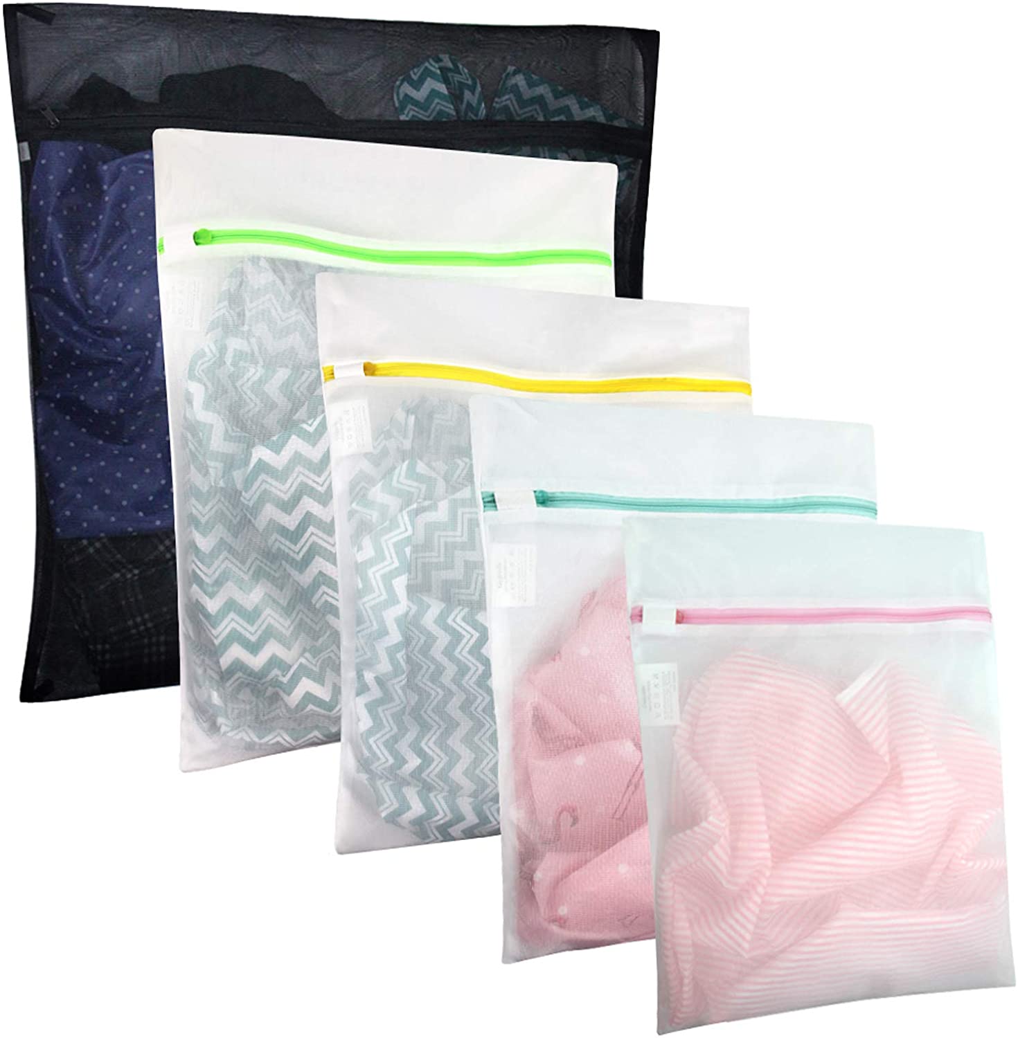 Gogooda 7Pcs Mesh Laundry Bags for Delicates with Premium Zipper Travel Stor... 