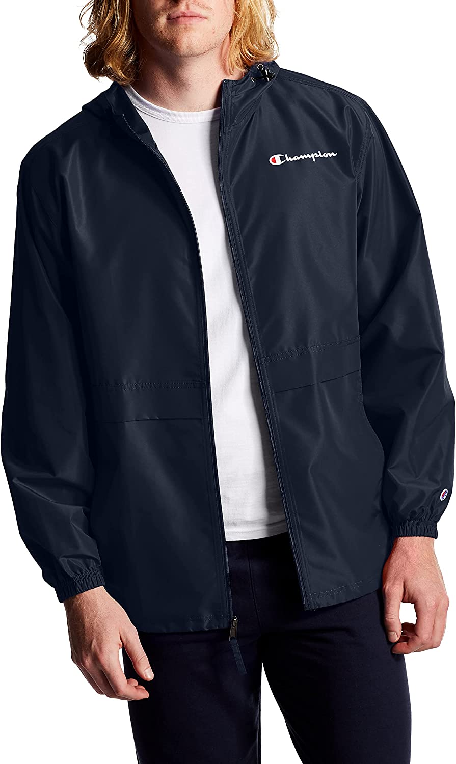 Windbreaker jacket hot sale men's champion