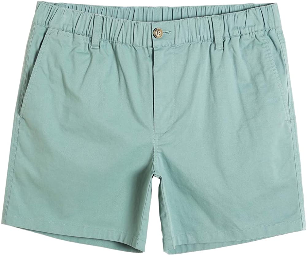 MaaMgic Men's Classic-fit 5.5 Cotton Casual Shorts Elastic Waistband with  Multi