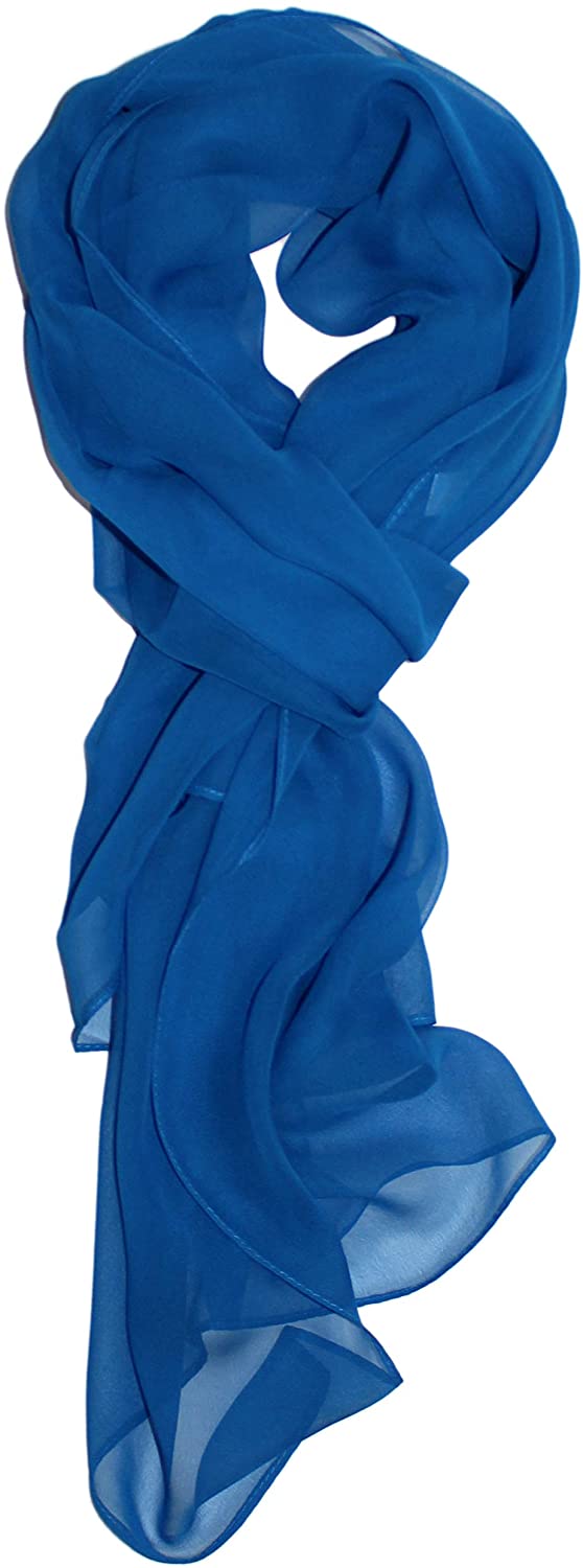 Solid Color Silk Blend Lightweight Accent Scarf Ted & Jack 