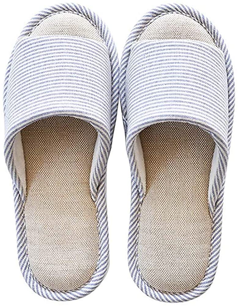 cotton open toe slippers