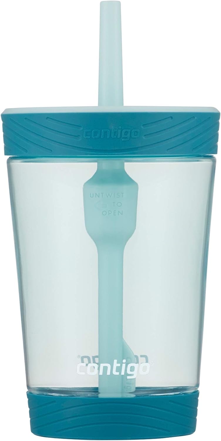  Contigo Kids Spill-Proof 14oz Tumbler with Straw and BPA-Free  Plastic, Fits Most Cup Holders and Dishwasher Safe, Gummy Spaceship : Baby
