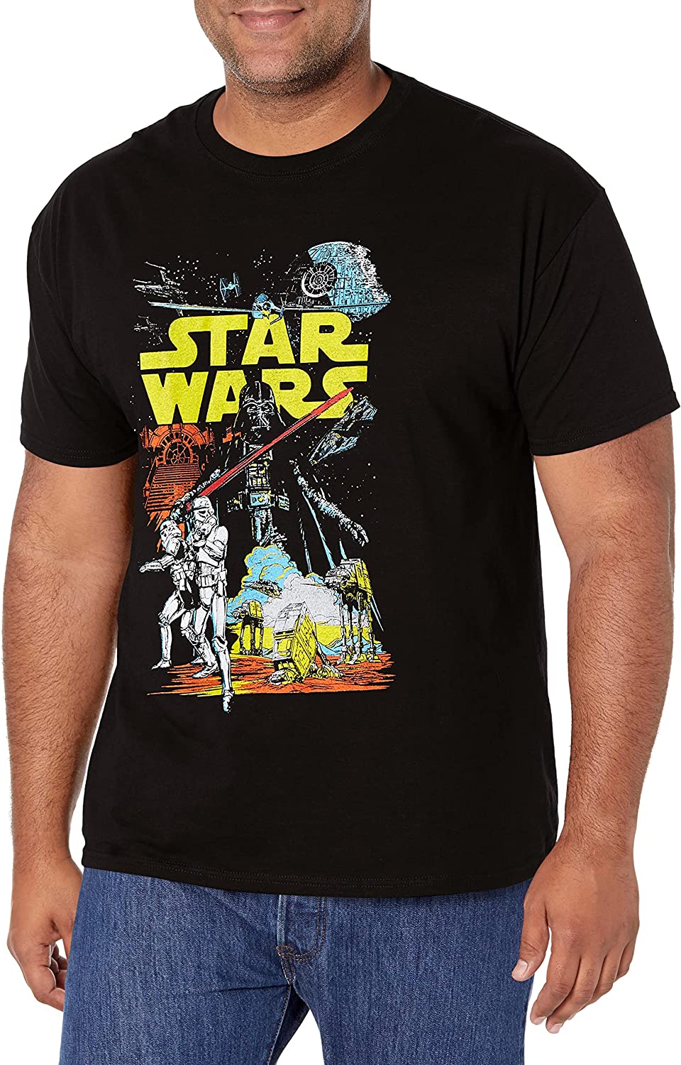 vacature gedragen Landgoed STAR WARS Men's Galactic Battle T-Shirt | eBay