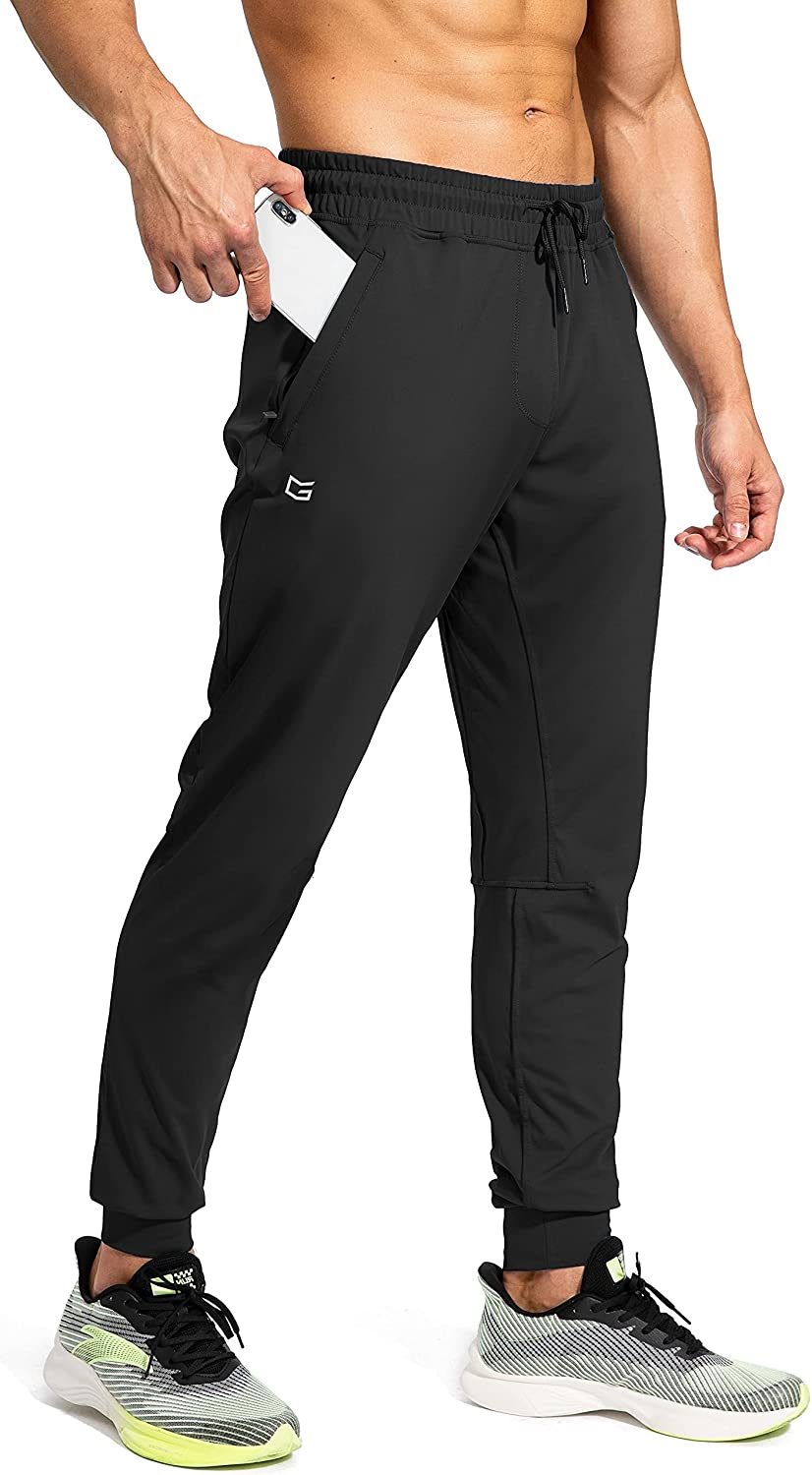 G Gradual Men's Joggers Pants with Zipper Pockets Stretch Athletic  Sweatpants for Men Workout Jogging Running