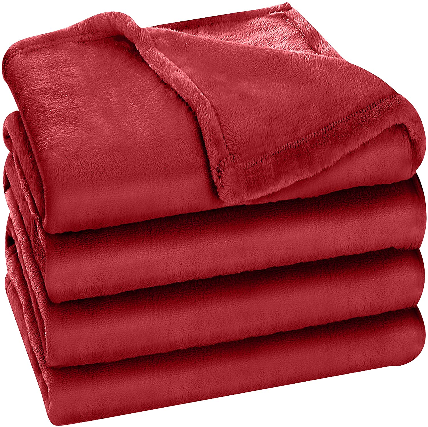 Utopia Bedding Fleece Blanket Queen Size Black 300GSM Luxury Bed Blanket  Anti-St