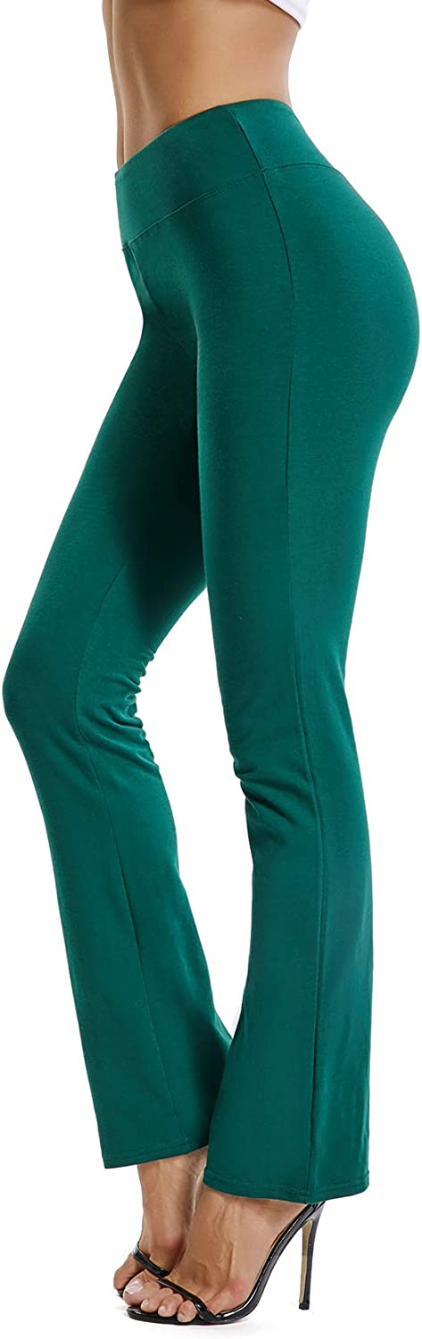 SEASUM Women's Boot-Cut Yoga Pants Bootleg Casual Workout Pants