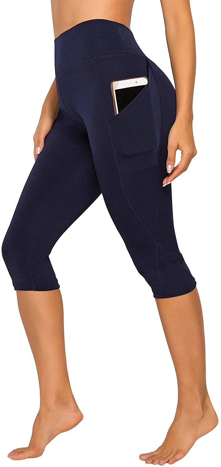 niyokki High Waisted Capri Leggings for Women, Workout Training Yoga Pants  Tummy Control Butt Lifting Leggings with Pockets (Grey, L) price in Saudi  Arabia,  Saudi Arabia