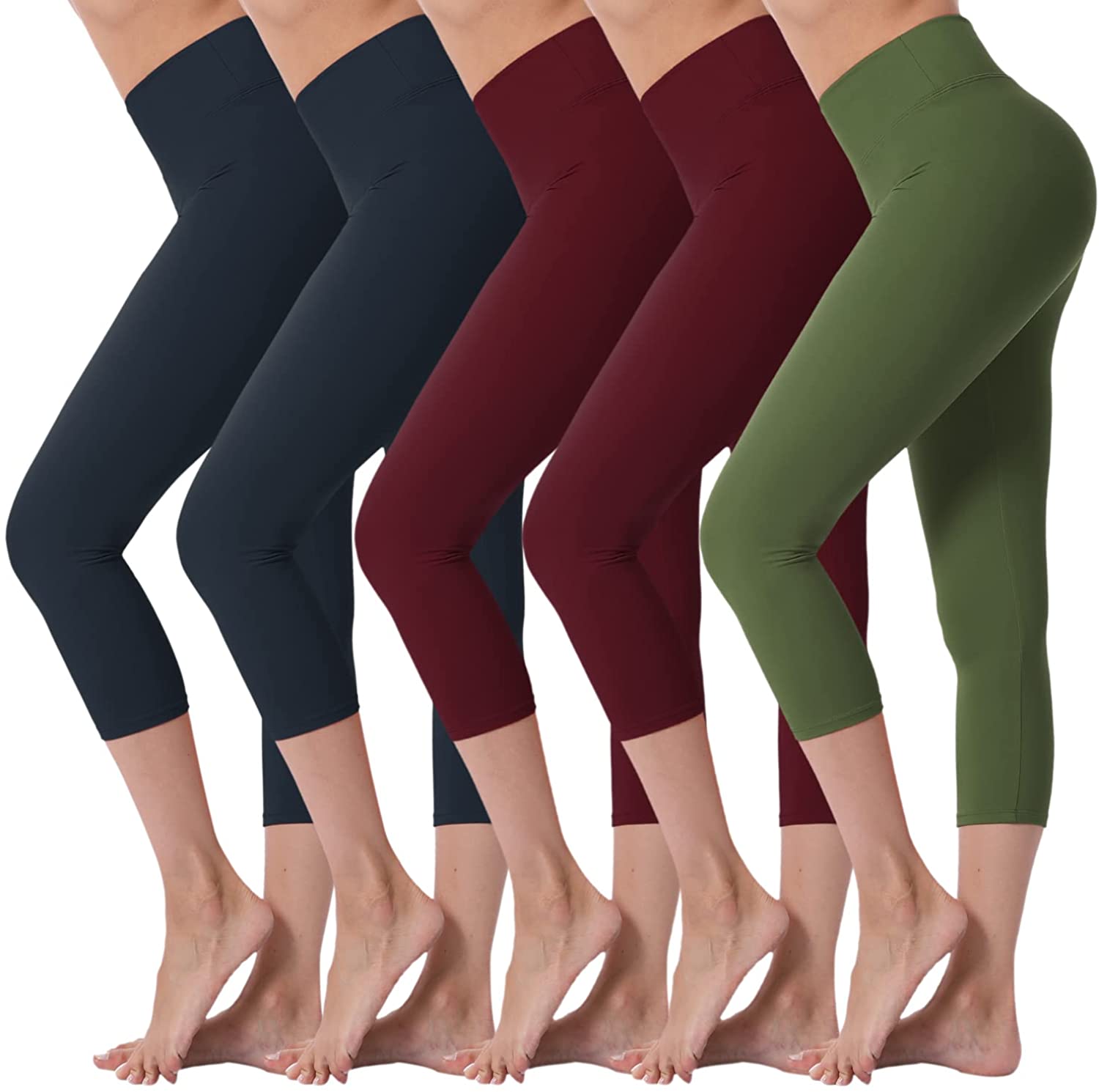 VALANDY High Waisted Leggings for Women Stretch Tummy Control