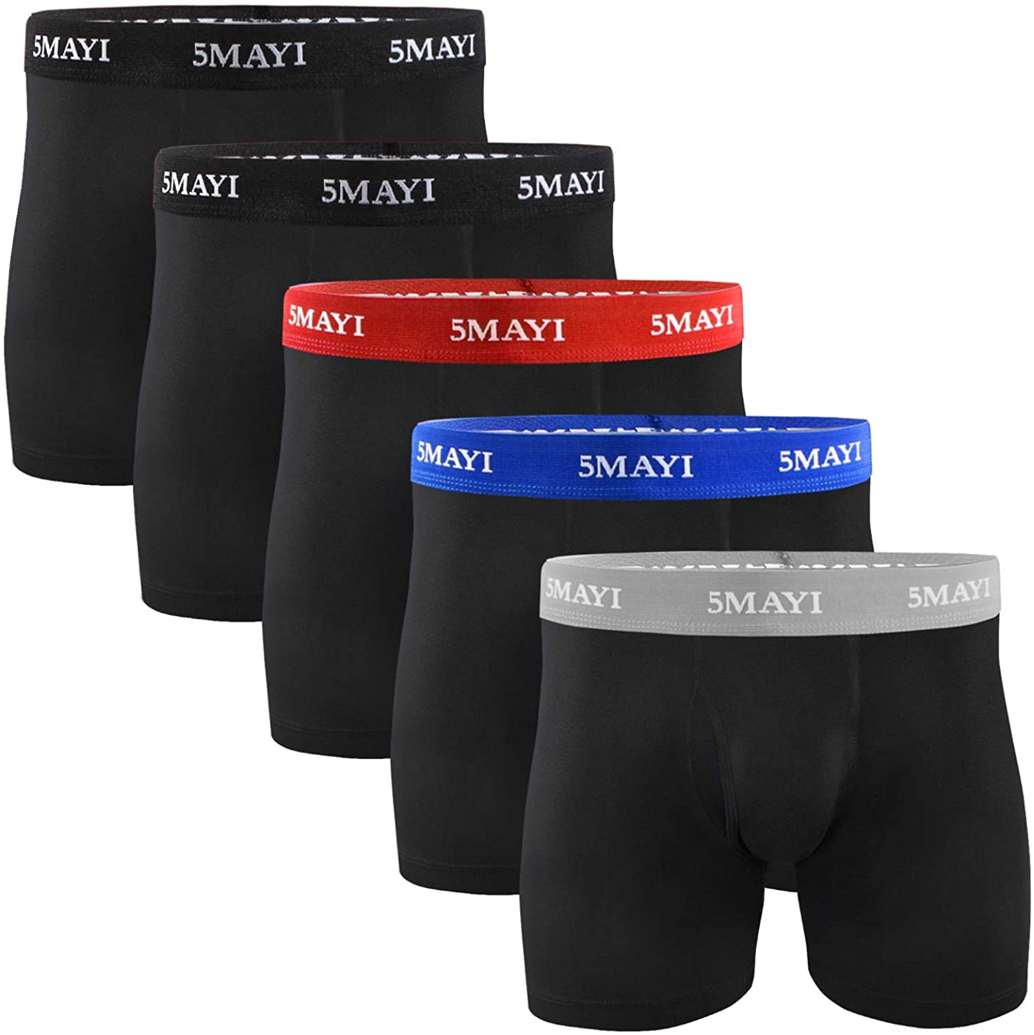Counting Stars Men's Boxer Briefs Underwear Fly Front with Pouch Cotton ...