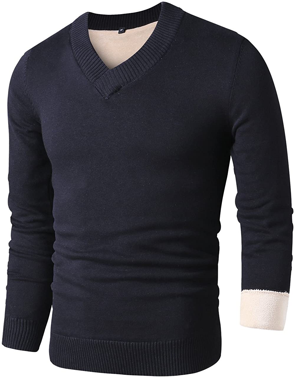 LTIFONE for Men, Mens V Neck Sweater Slim Fit Comfortably Knitted Long | eBay