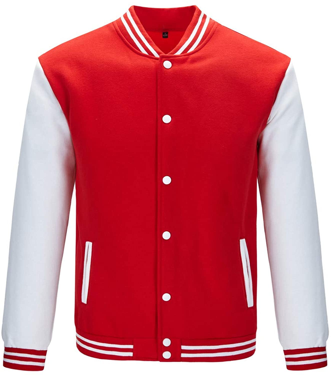 TRIFUNESS Varsity Jacket Letterman Baseball Jacket Long Sleeve Bande | eBay