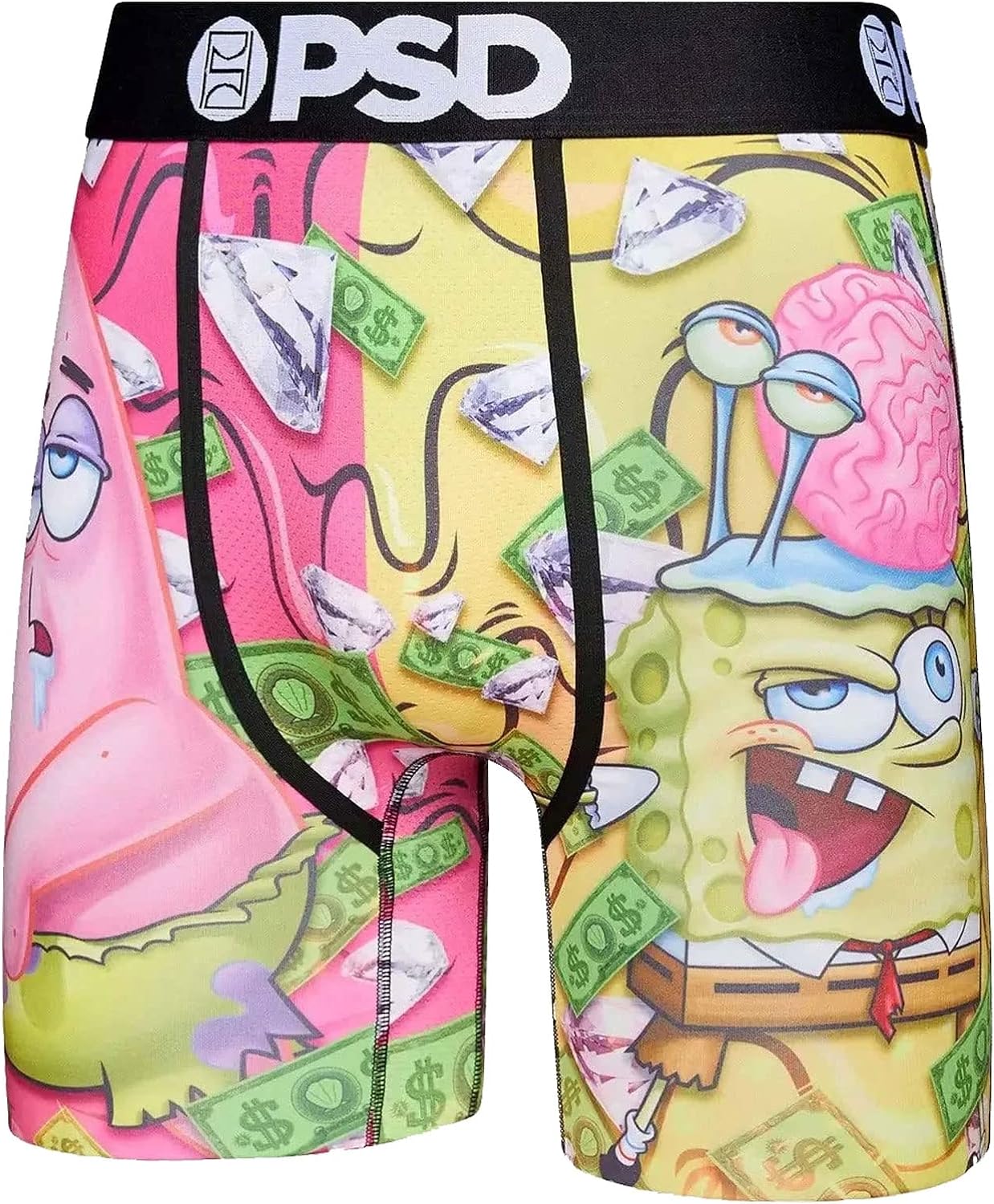 PSD Men's x Spongebob Pizza Black Boxer Brief Underwear S : :  Clothing, Shoes & Accessories
