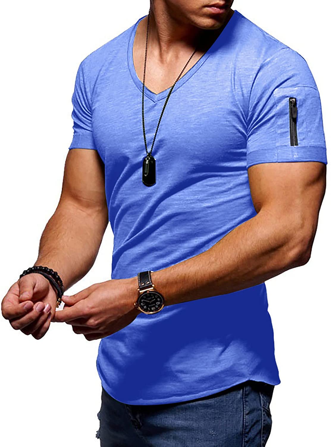 Matron Altijd Doe het niet Men's Muscle Workout Athletic T-Shirt Bodybuilding Fashion Short Sleeve Slim  Fit | eBay
