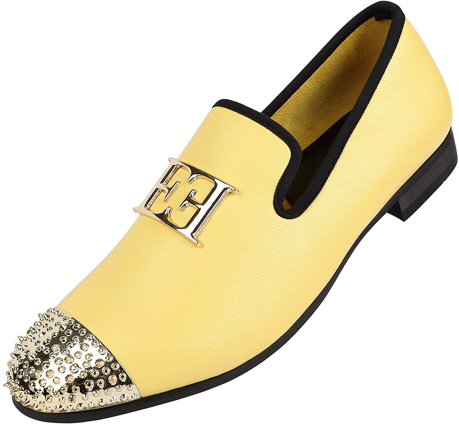 Mens white shoes deals with gold buckle