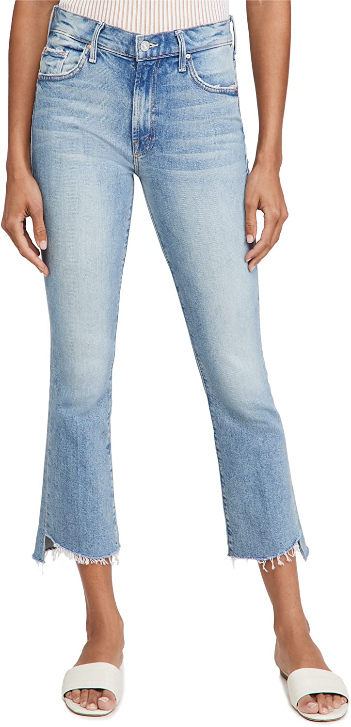 mother cropped jeans