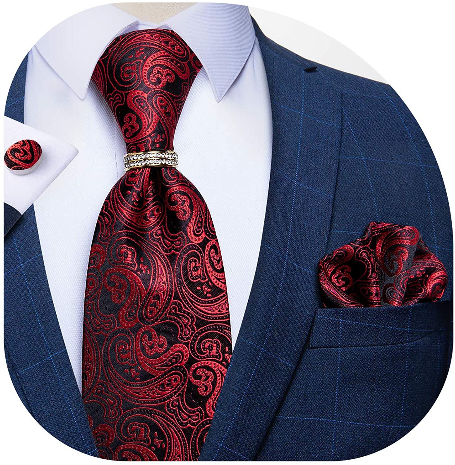 Brown Skull Fashion Men Tie Necktie Gravat Handkerchief Cufflinks Set Silk  Ties For Men Suit Party Business Gift Barry.Wang - AliExpress