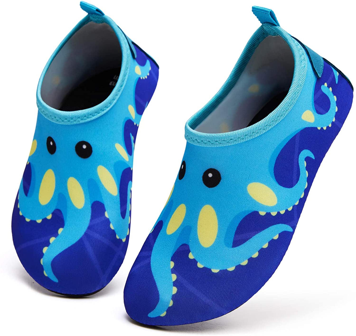 mysoft Kids Water Shoes Quick Dry Non-Slip Toddler Water Skin Barefoot Sports Swimming Beach Pool Shoes for Boys & Girls