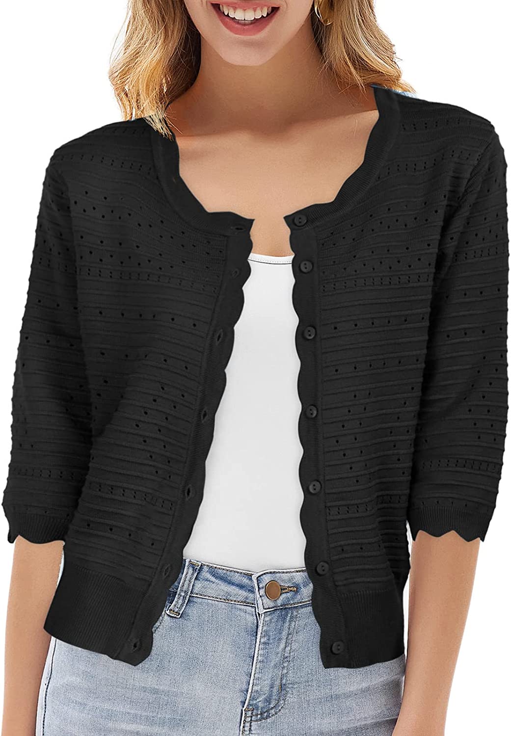 Grace & Lace, Ribbed Knit Cardigan