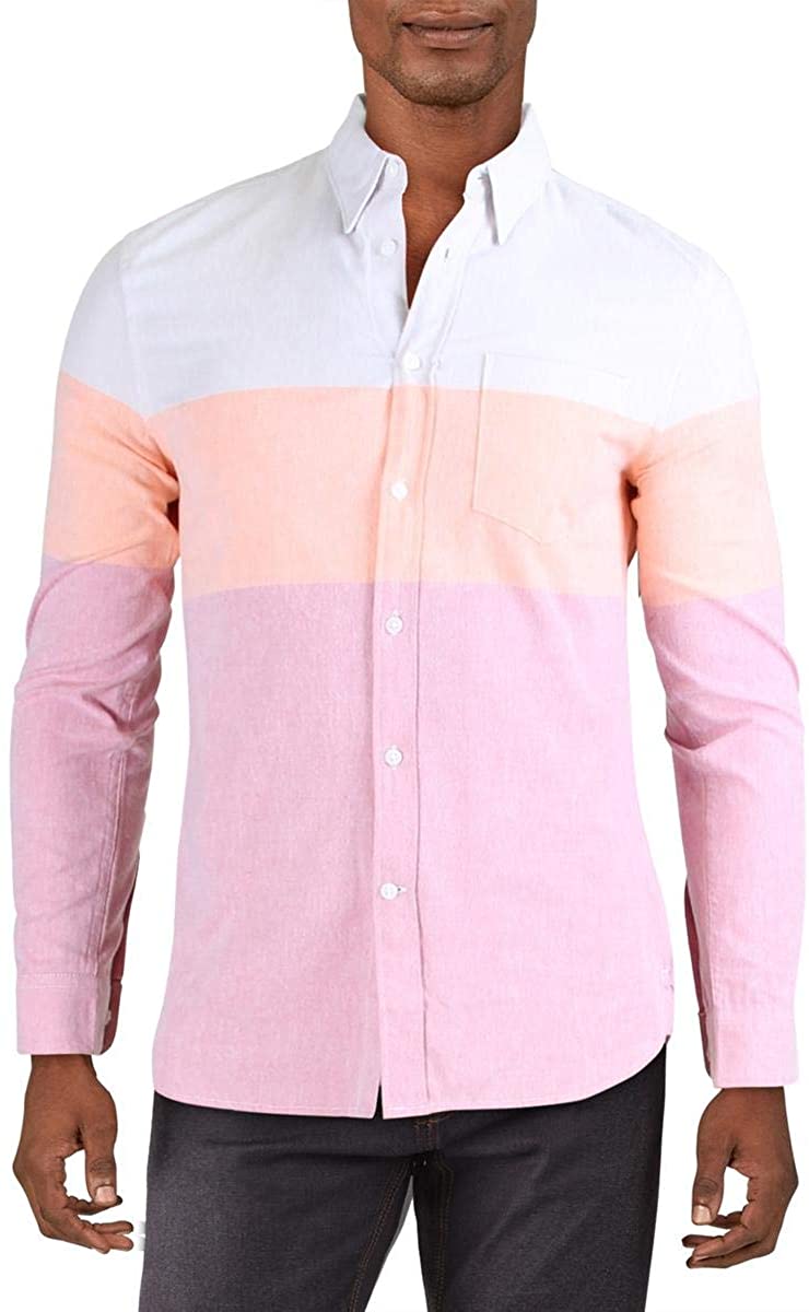 Simms Long Sleeve Regular Fit Casual Button-Down Shirts for Men