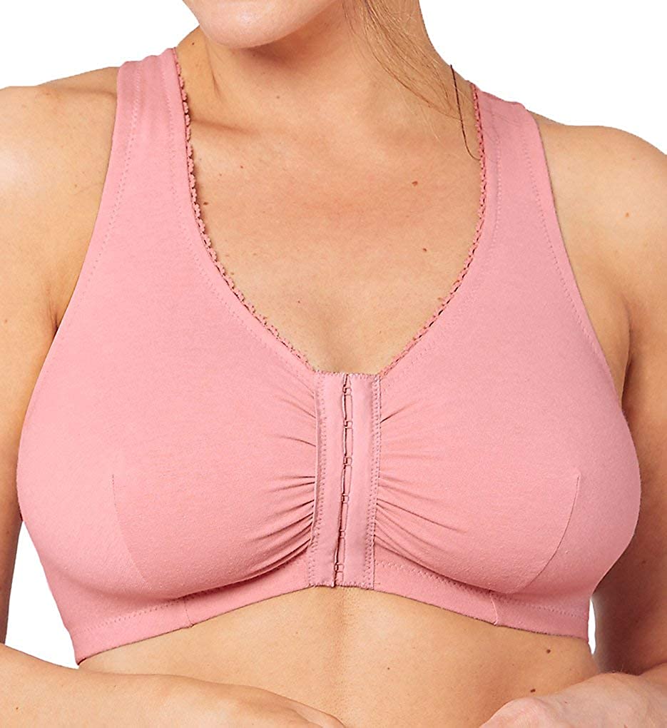 Full Figure Plus Size Complete Comfort Wirefree Cotton T-Back Bra