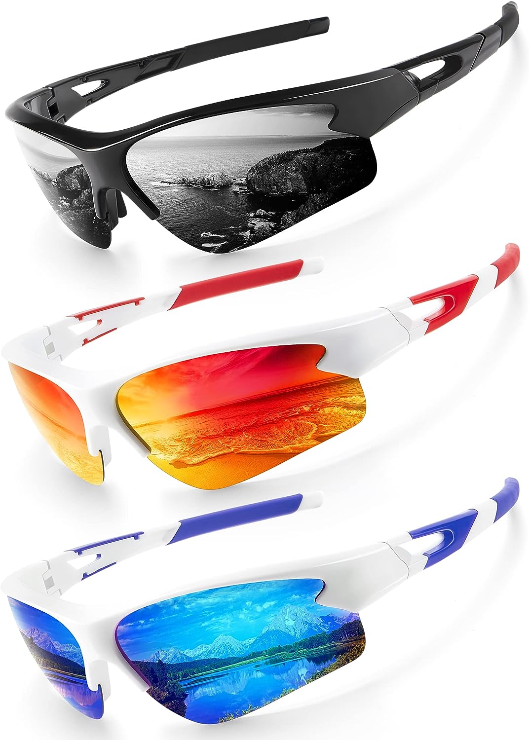 ANYLUV Polarized sunglasses Mens Sports Sunglasses for Men Women