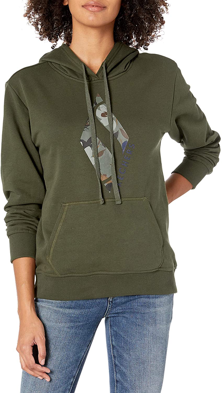 Skechers Women's Diamond Logo Pullover Hoodie Sweatshirt | eBay