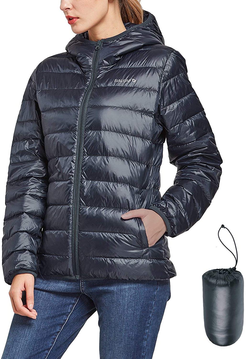 Baleaf Women S Packable Down Jacket Hooded Thermal Ultral Lightweight Puffer Jac Ebay