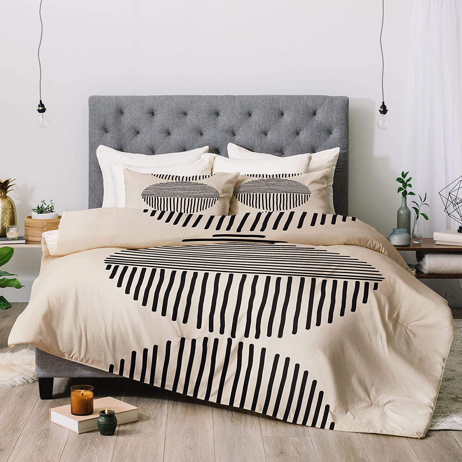 Society6 Evening Lines Urban Wild Studio Comforter Set with Pillowcase ...