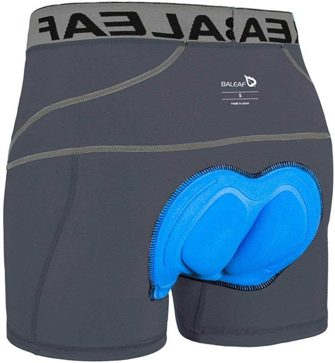 NEW Baleaf Men's 3D Padded Bike Bicycle MTB Cycling Underwear Shorts Black X-.. 