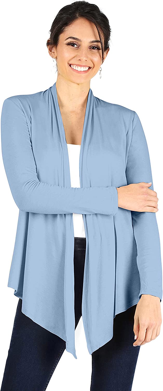 Simlu Open Front Cardigan Reg and Plus Size Lightweight Cardigans for Women  Long