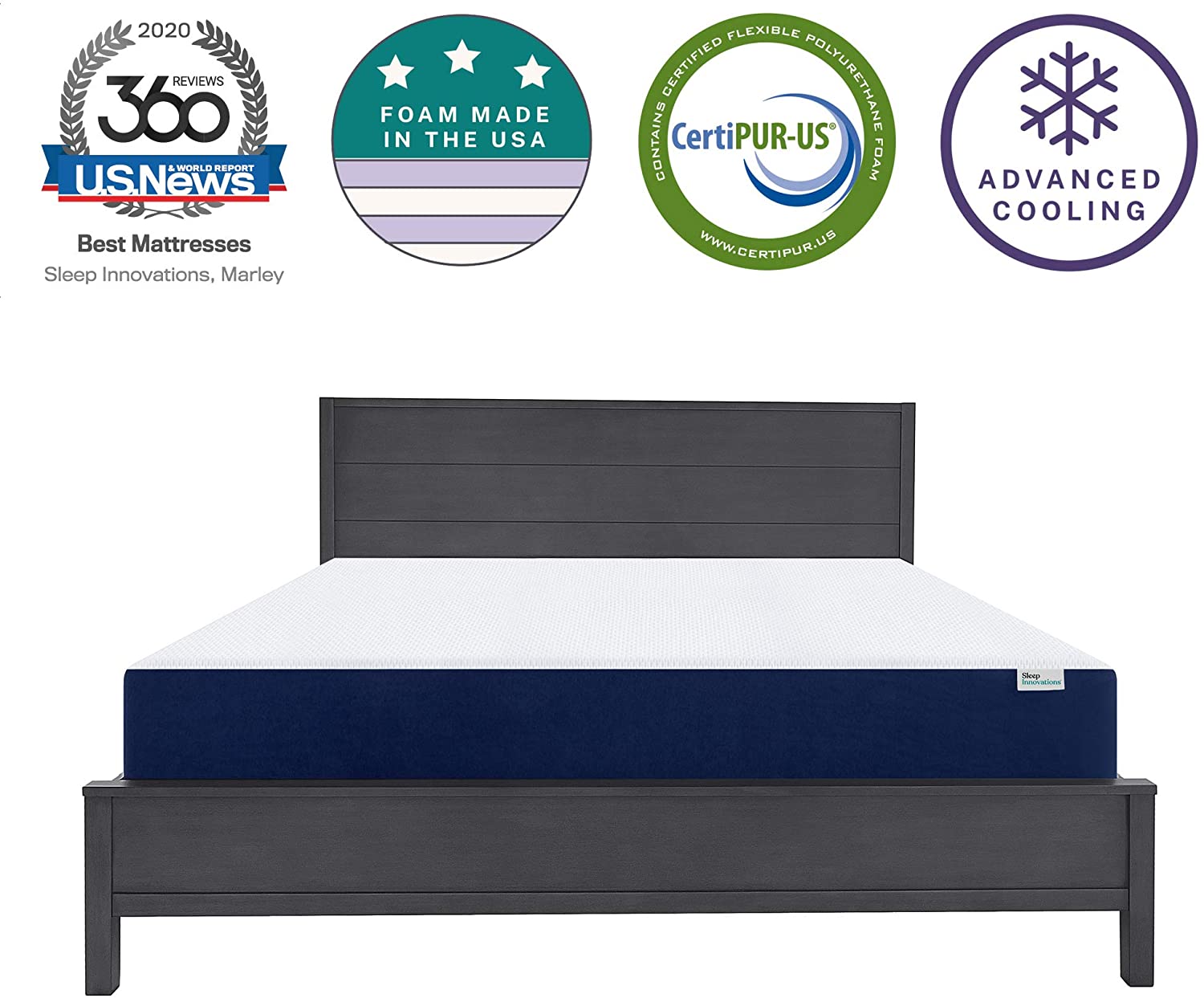 sleep innovations 8 mattress gel memory foam