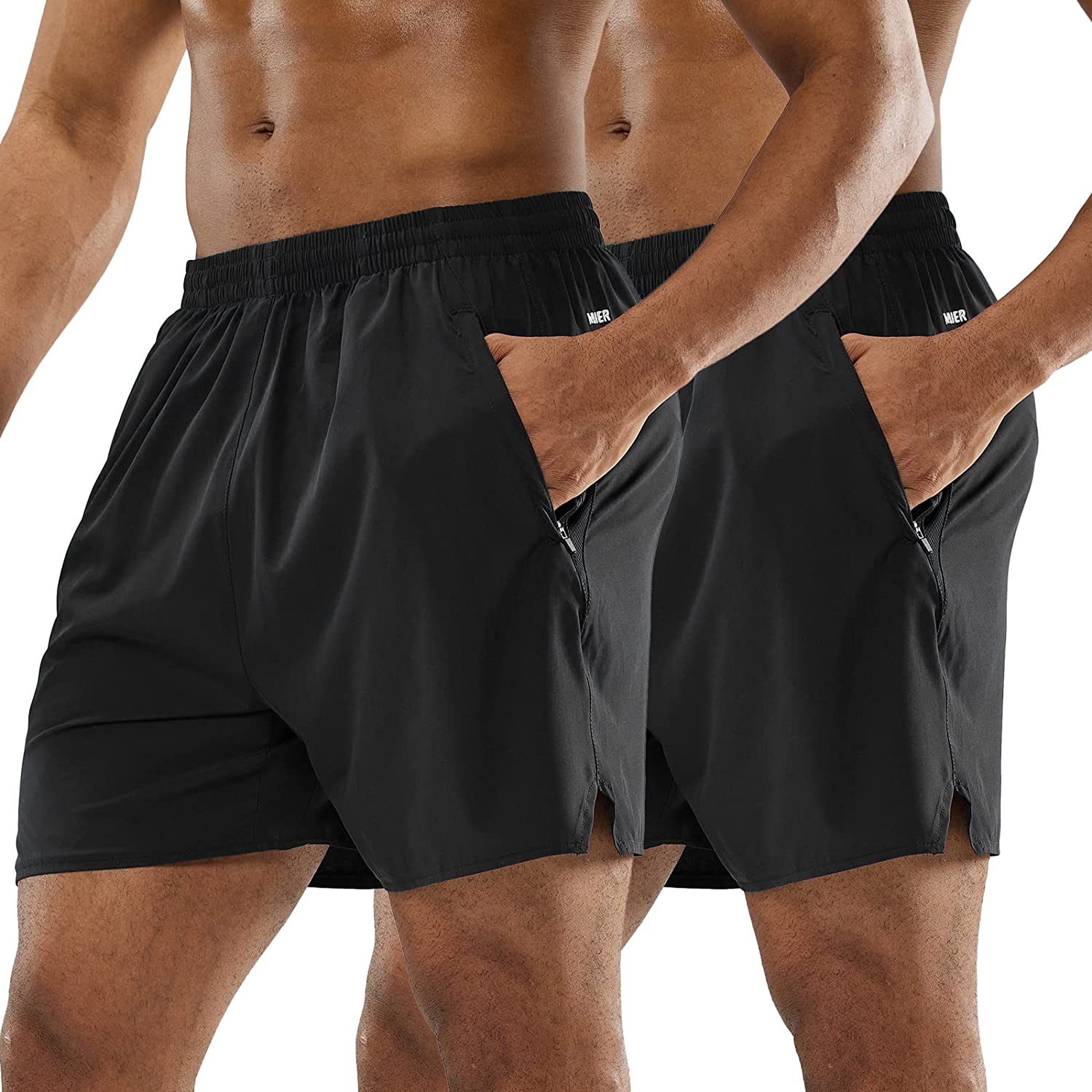  MIER Men's Quick Dry Running Shorts Comfortable Gym