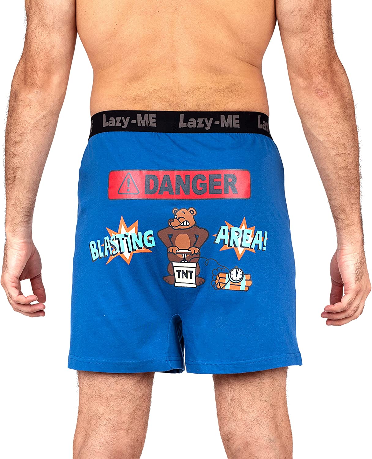 Lazy Me Novelty Men's Funny Boxer Shorts Humorous Underwear, Gag Gifts for  Him : : Clothing, Shoes & Accessories