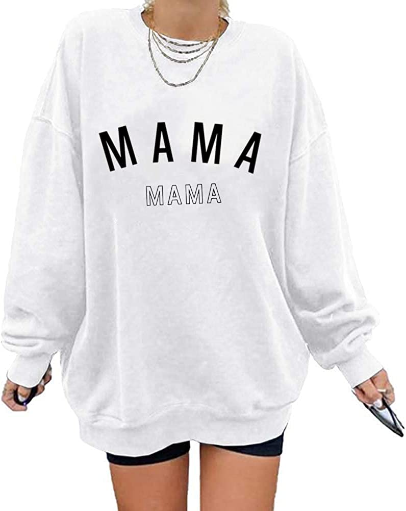 Women's Oversized Sweatshirt Los Angeles California Crewneck Long Sleeve  Casual