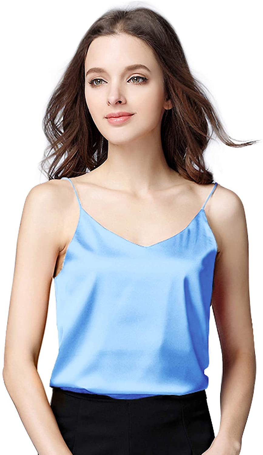 Amii Minimalism Summer Vest Women's Solid Loose Camisole Fashion Casual V  Neck Office Lady Women Clothing Tank Tops 12260011