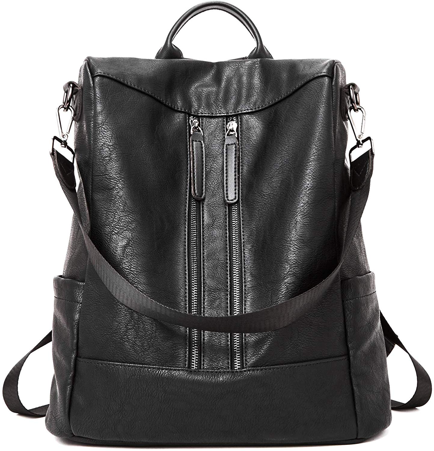 BROMEN Backpack Purse for Women Leather Anti-theft Travel Backpack Fashion Shoulder Bag 
