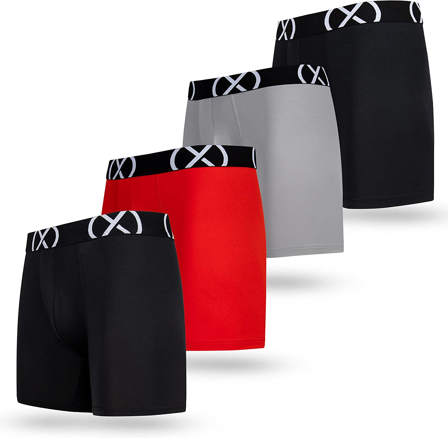 2(X)IST Mens Underwear Boxer Briefs for Men Pack , Breathable