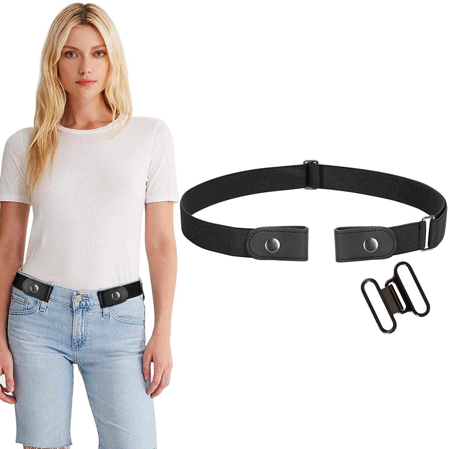 elastic belt womens no buckle