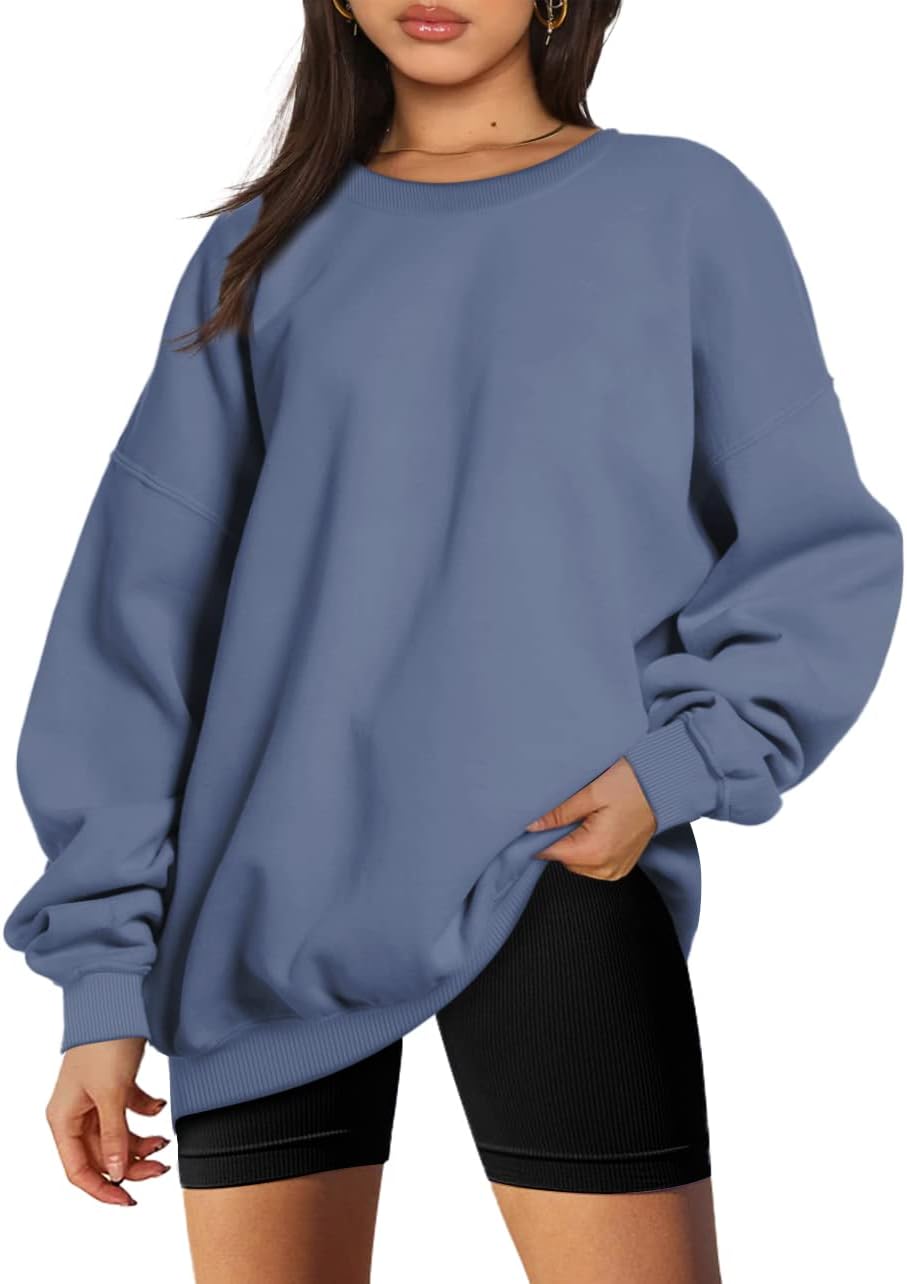 Trendy Queen Hoodies for Women Oversized Sweatshirts Fleece Crewneck  Pullover Tops Sweaters Comfy Soft Fall Winter Maternity Clothes 2023  Apricot at  Women's Clothing store