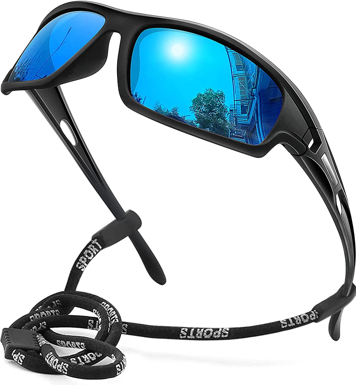 Buy BAERFIT UV Protected Polarized Square Sport Sunglasses for Men