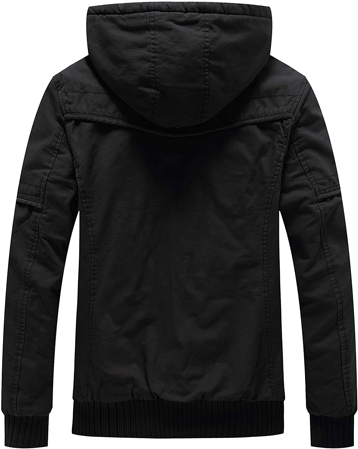 WenVen Men's Winter Fleece Jacket with Hood Thicken Coat | eBay