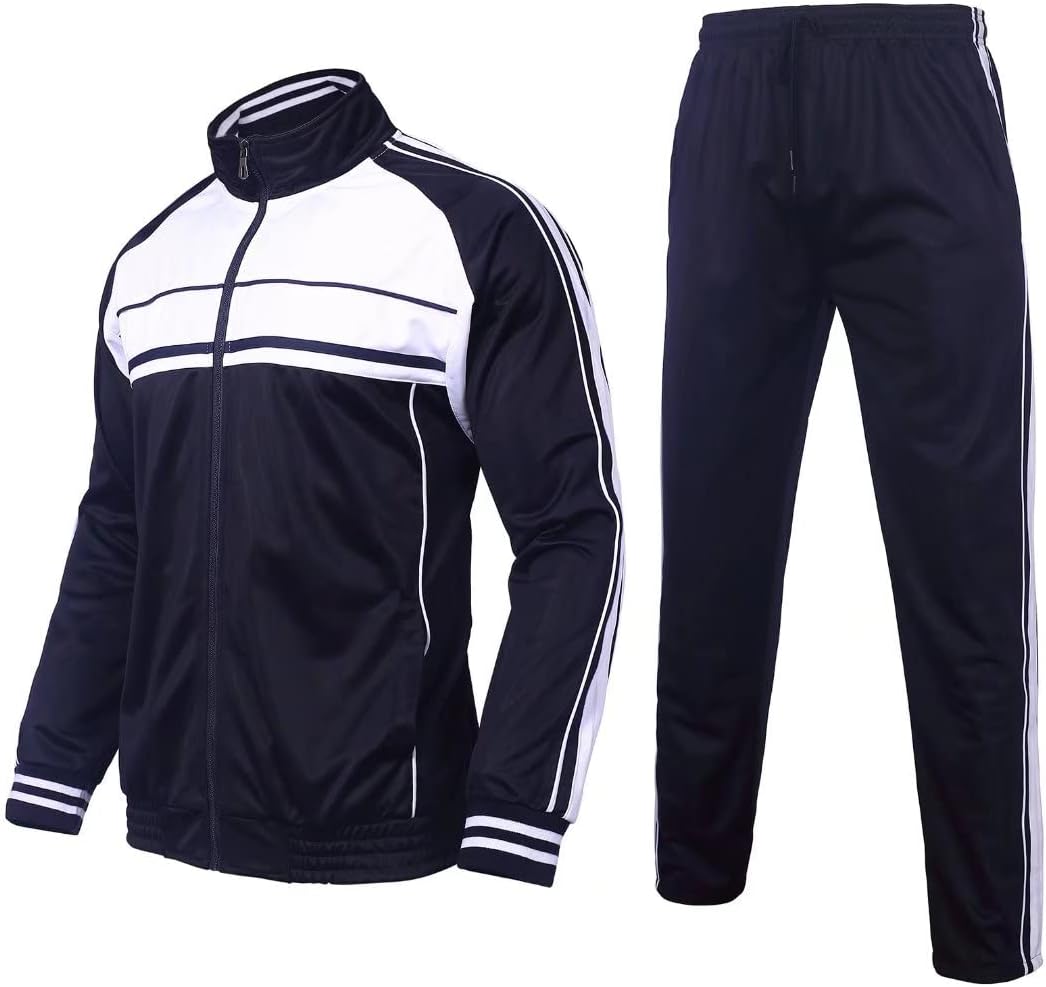 Megub Men's tracksuit 2 pieces,casual sweatsuit for big tall men ...