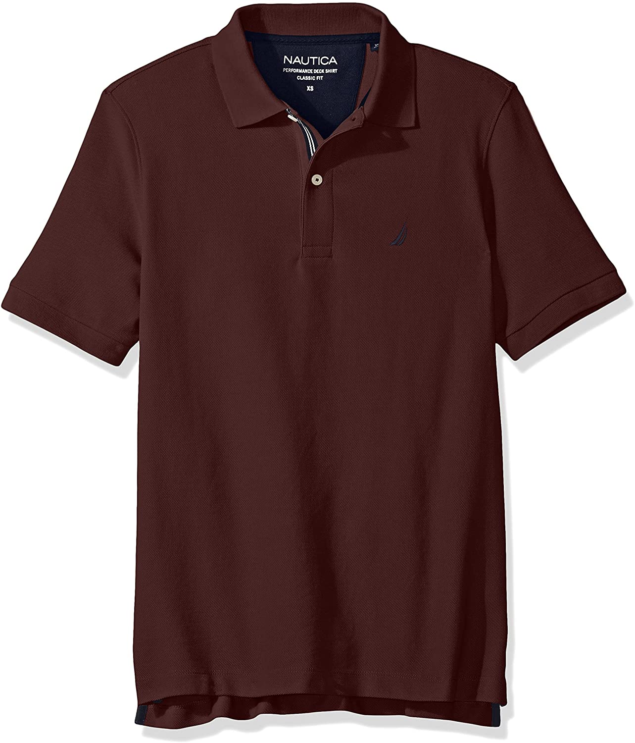 Nautica Men's Classic Short Sleeve Solid Performance Deck Polo Shirt, Deep  Anchor Hea, Medium : Buy Online at Best Price in KSA - Souq is now  : Fashion