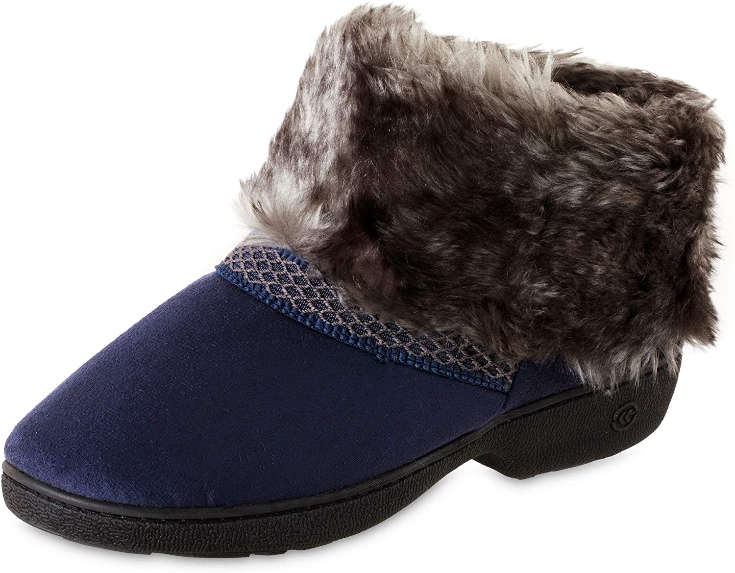 isotoner womens boot slippers